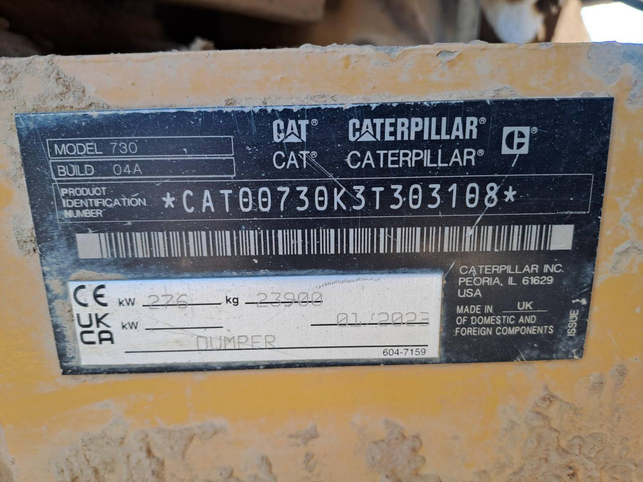 شاحنة مفصلية CAT 730: صورة 6 شاحنة مفصلية CAT 730: صورة 6