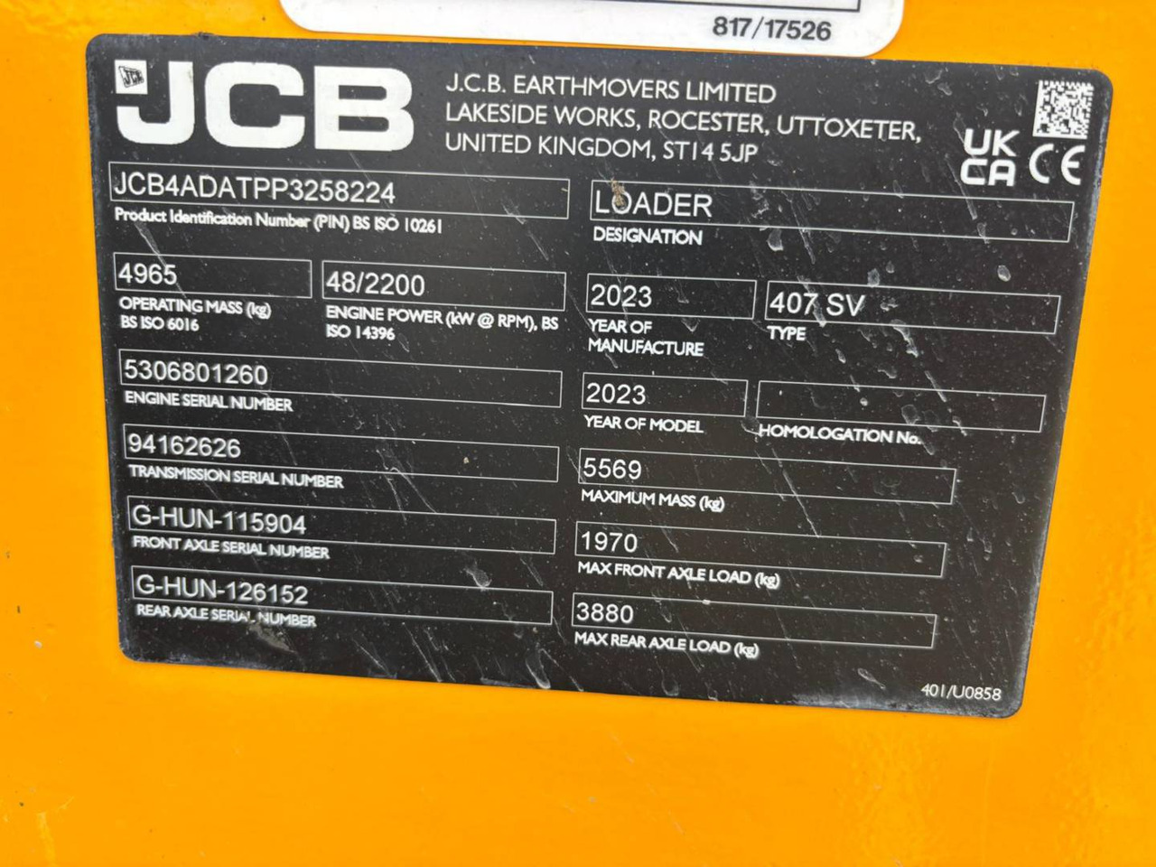 JCB 407 - اللودر بعجل: صورة 5 JCB 407 - اللودر بعجل: صورة 5