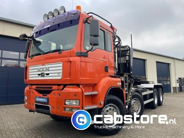 MAN TGA 41.440 8X4 BB Palfinger Epsilon Z-Kraan bouwjaar 2011 + NCH 30 Ton's Kabel-containersyteem - Handgeschakeld - Bouwjaar 2007 - Km 582.782 - شاحنة كرين: صورة 1 MAN TGA 41.440 8X4 BB Palfinger Epsilon Z-Kraan bouwjaar 2011 + NCH 30 Ton's Kabel-containersyteem - Handgeschakeld - Bouwjaar 2007 - Km 582.782 - شاحنة كرين: صورة 1