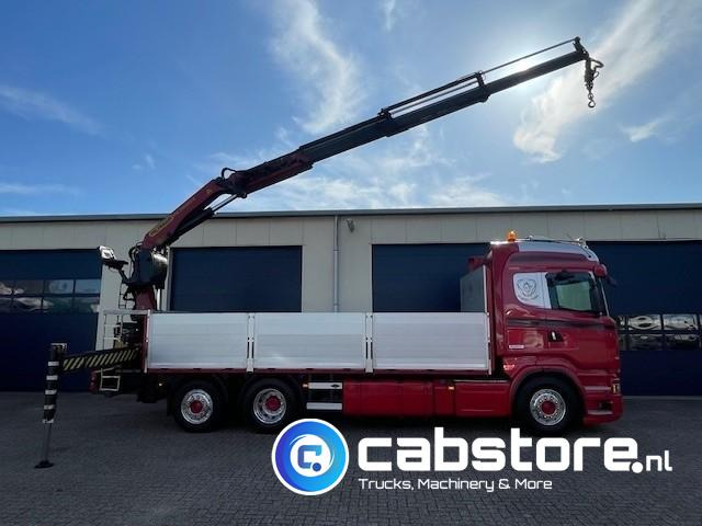Scania R520 LB6X2*4HNB Euro 6 - Bouwjaar 2013 - Highline - Opticruise - Open box + Palfinger PK 24001-K B Autolaadkraan - Good condition ! - شاحنات مسطحة, شاحنة كرين: صورة 3 Scania R520 LB6X2*4HNB Euro 6 - Bouwjaar 2013 - Highline - Opticruise - Open box + Palfinger PK 24001-K B Autolaadkraan - Good condition ! - شاحنات مسطحة, شاحنة كرين: صورة 3