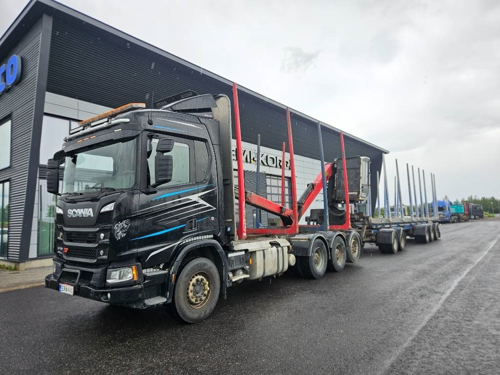 Scania R730 8x4 koko yhdistelmä - شاحنة قطع الأشجار: صورة 1 Scania R730 8x4 koko yhdistelmä - شاحنة قطع الأشجار: صورة 1