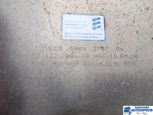 Iveco Brændstoftank Oem No : 5801279706 - خزان الوقود - شاحنة: صورة 1 Iveco Brændstoftank Oem No : 5801279706 - خزان الوقود - شاحنة: صورة 1