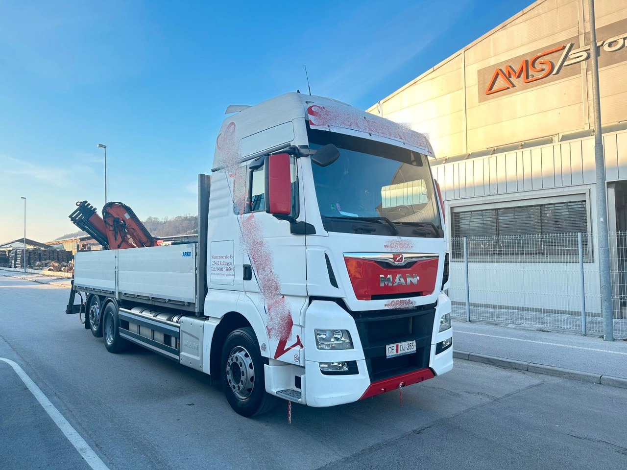 MAN TGX 26.440 6X2 Intarder ATLAS 165 - شاحنات مسطحة, شاحنة كرين: صورة 1 MAN TGX 26.440 6X2 Intarder ATLAS 165 - شاحنات مسطحة, شاحنة كرين: صورة 1