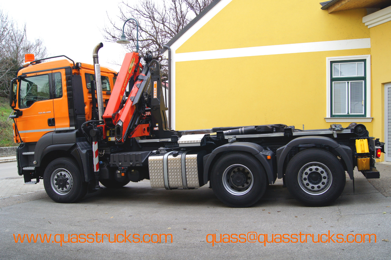 MAN TGS 28.400 BL 6x4-4/PK 12002 D/PALIFT/Winterdienst/Streuer/Pflug - شاحنة برافعة خطافية, شاحنة كرين: صورة 2 MAN TGS 28.400 BL 6x4-4/PK 12002 D/PALIFT/Winterdienst/Streuer/Pflug - شاحنة برافعة خطافية, شاحنة كرين: صورة 2