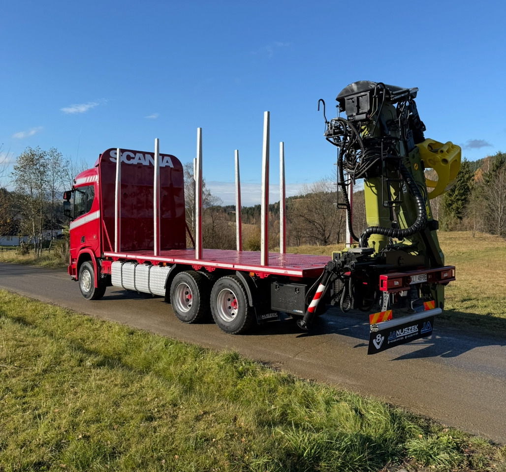 SCANIA R520 XT - شاحنة قطع الأشجار, شاحنة كرين: صورة 4 SCANIA R520 XT - شاحنة قطع الأشجار, شاحنة كرين: صورة 4