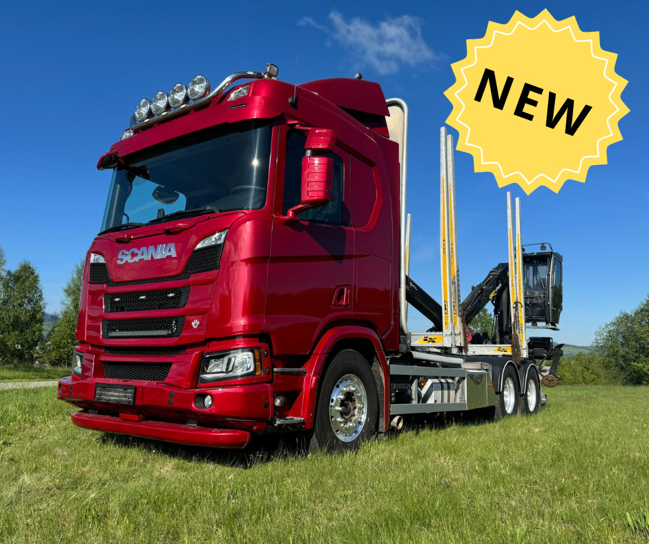 SCANIA R580 XT V8 - شاحنة قطع الأشجار: صورة 1 SCANIA R580 XT V8 - شاحنة قطع الأشجار: صورة 1