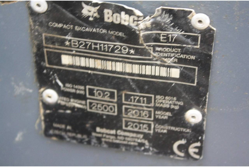 Bobcat E17 - حفار صغير: صورة 2 Bobcat E17 - حفار صغير: صورة 2