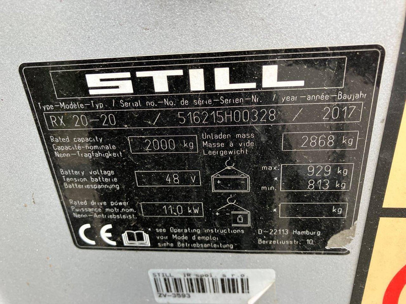 رافعة شوكية كهربائية Still R20-20: صورة 11