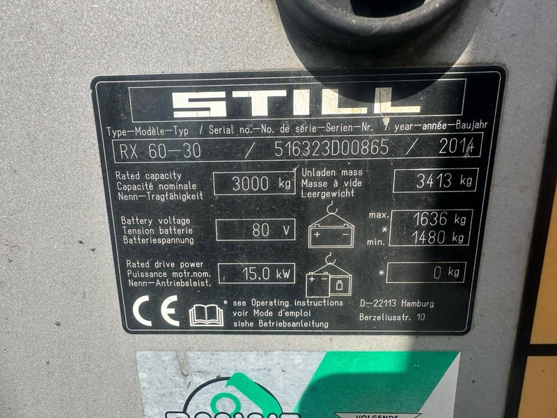 Still RX 60-30 - رافعة شوكية كهربائية: صورة 4 Still RX 60-30 - رافعة شوكية كهربائية: صورة 4