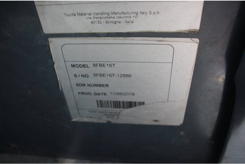 رافعة شوكية كهربائية Toyota 8FBE16T: صورة 19 رافعة شوكية كهربائية Toyota 8FBE16T: صورة 19