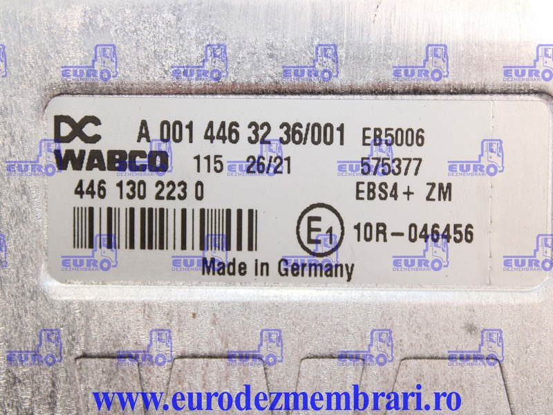 CALCULATOR EBS4 ZM MERCEDES ACTROS MP5 A0014463236 - وحدة إي سي يو - شاحنة: صورة 3 CALCULATOR EBS4 ZM MERCEDES ACTROS MP5 A0014463236 - وحدة إي سي يو - شاحنة: صورة 3