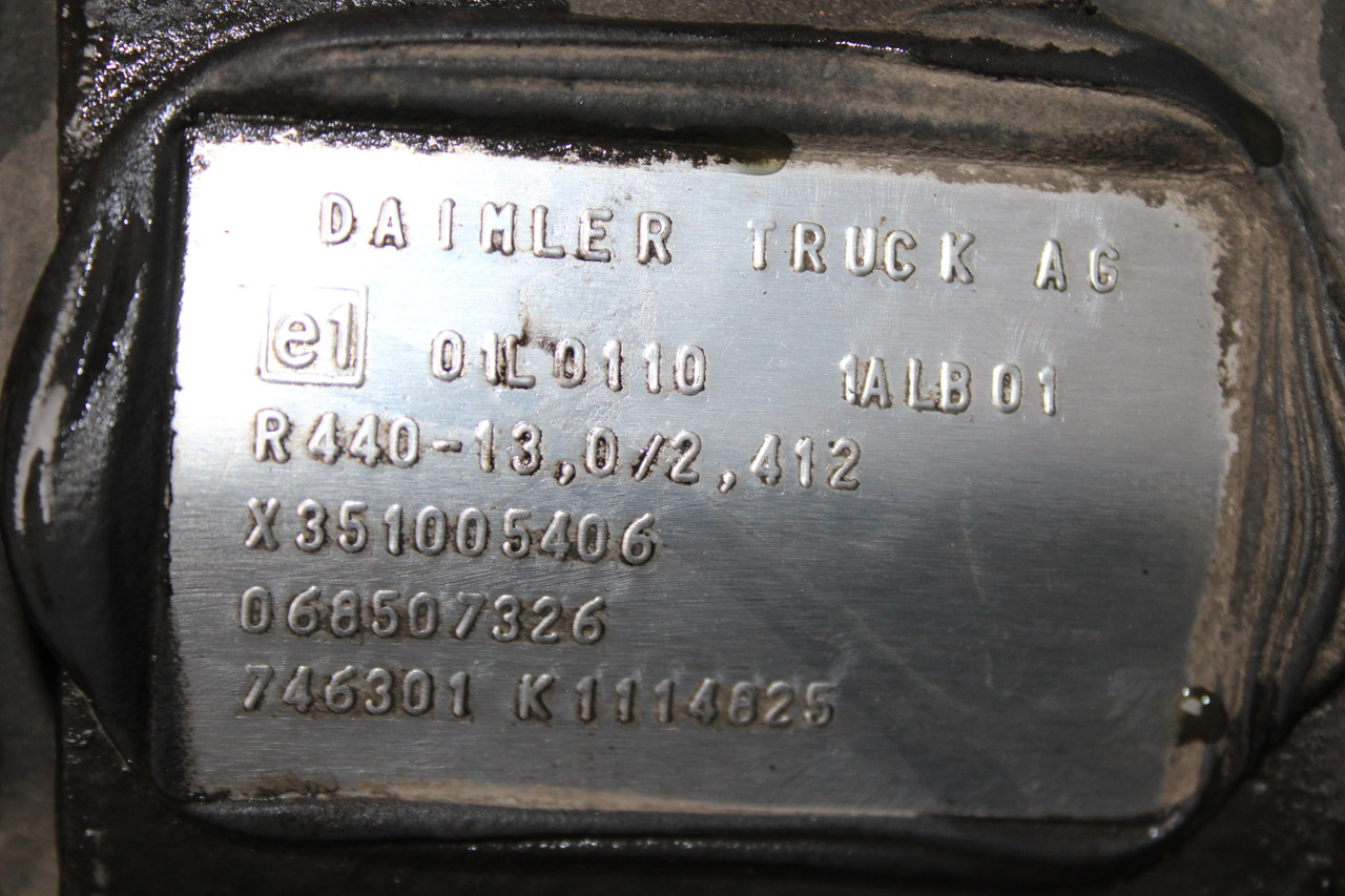 DIFERENTIAL MERCEDES ACTROS R=2,412 R440-13 X351005406, 068507326 - ترس تفاضلي - شاحنة: صورة 3 DIFERENTIAL MERCEDES ACTROS R=2,412 R440-13 X351005406, 068507326 - ترس تفاضلي - شاحنة: صورة 3