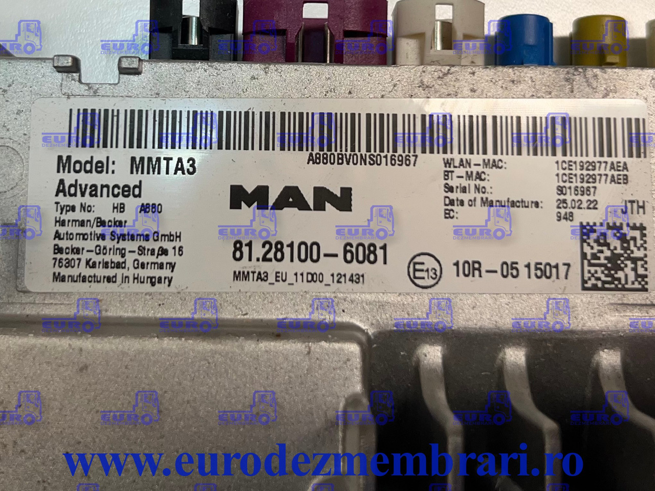 ELEMENT BORD RADIO MAN MMT3 81.28100.6081 - الكابينة والداخلية - شاحنة: صورة 2 ELEMENT BORD RADIO MAN MMT3 81.28100.6081 - الكابينة والداخلية - شاحنة: صورة 2