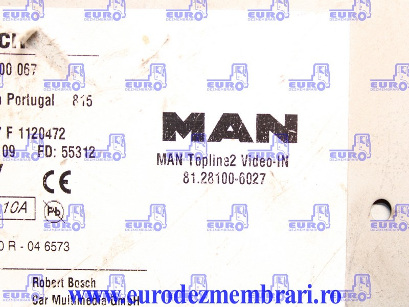 ELEMENT BORD UNITATE MULTIMEDIA MAN TGX 81.28100.6027, 81.28100.6026, 81.28100.6025, 81.28100.6017 - الكابينة والداخلية - شاحنة: صورة 3 ELEMENT BORD UNITATE MULTIMEDIA MAN TGX 81.28100.6027, 81.28100.6026, 81.28100.6025, 81.28100.6017 - الكابينة والداخلية - شاحنة: صورة 3