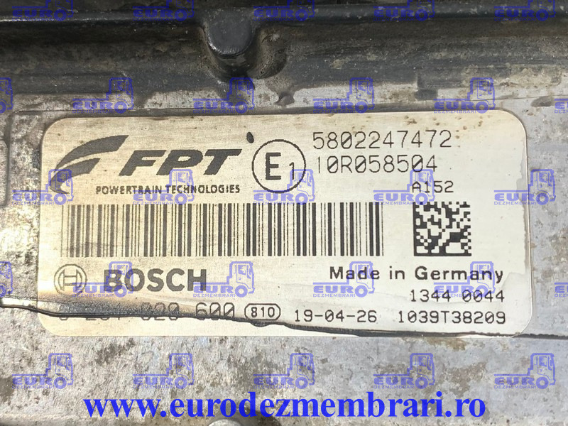 KIT PORNIRE IVECO S-WAY CURSOR 11 E6 480CP 5802247472, 5802368283 - وحدة إي سي يو - شاحنة: صورة 2 KIT PORNIRE IVECO S-WAY CURSOR 11 E6 480CP 5802247472, 5802368283 - وحدة إي سي يو - شاحنة: صورة 2