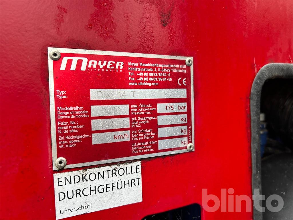 Siloking Duo 14 T (2010) - عربة خلط الأعلاف: صورة 5 Siloking Duo 14 T (2010) - عربة خلط الأعلاف: صورة 5