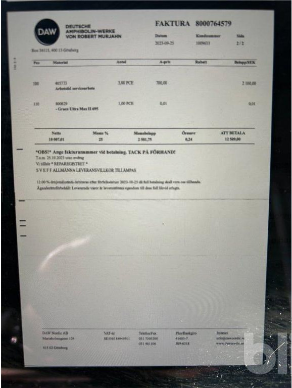 Ultra Max II 695 (Nyservad) - معدات الانشاءات: صورة 5 Ultra Max II 695 (Nyservad) - معدات الانشاءات: صورة 5