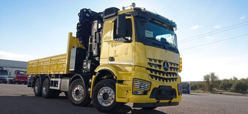Mercedes Arocs 4140 - شاحنات مسطحة, شاحنة كرين: صورة 2 Mercedes Arocs 4140 - شاحنات مسطحة, شاحنة كرين: صورة 2