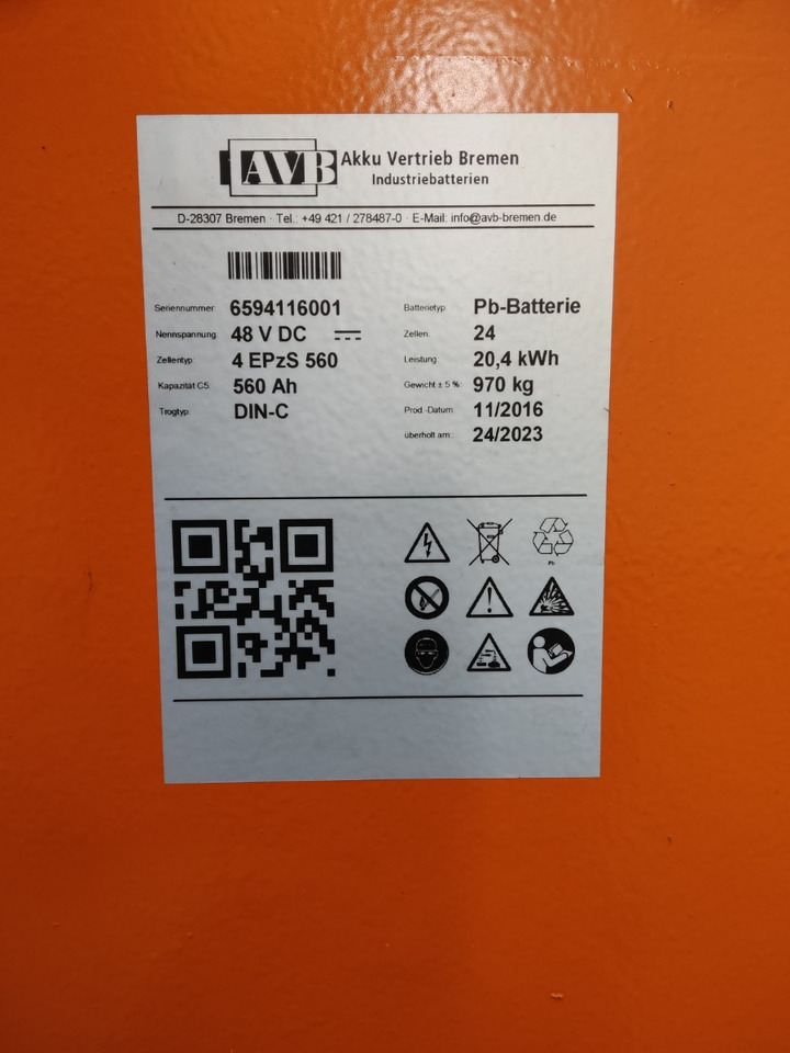 Avb 48V360AH - آلات الإنشاء: صورة 4 Avb 48V360AH - آلات الإنشاء: صورة 4