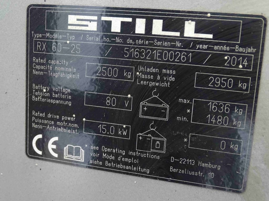 Still RX60-25 - رافعة شوكية كهربائية: صورة 5 Still RX60-25 - رافعة شوكية كهربائية: صورة 5