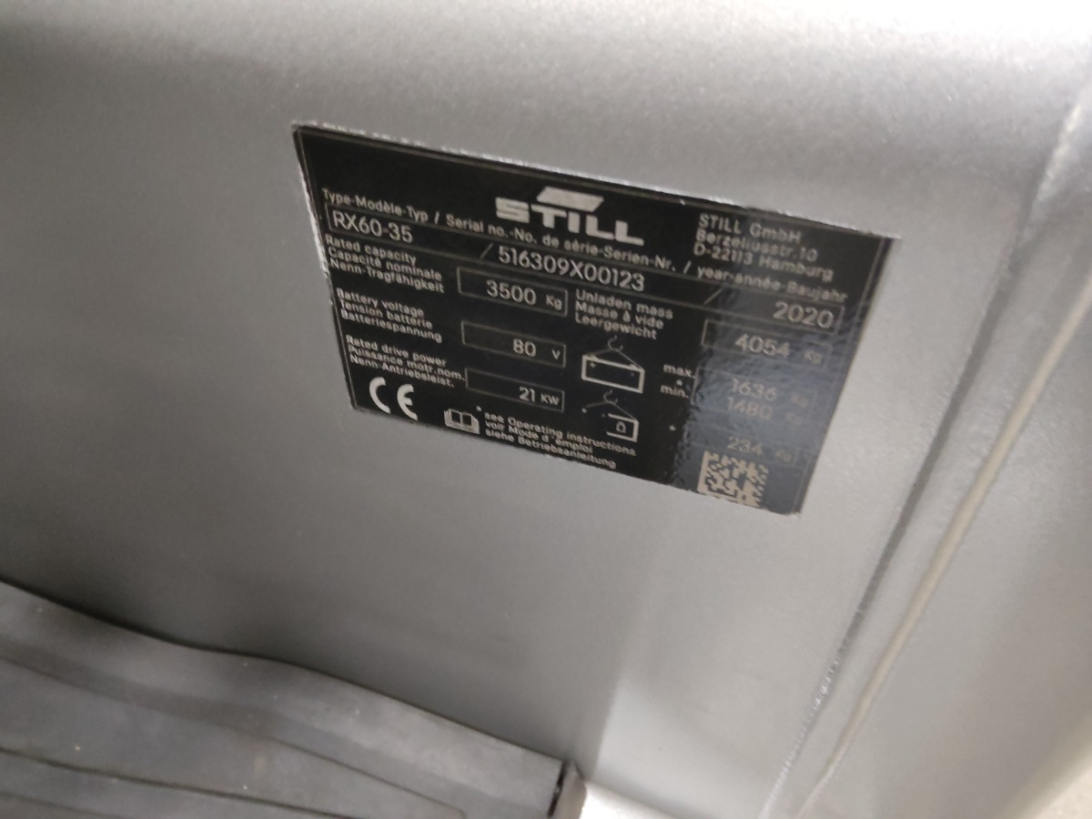 رافعة شوكية كهربائية Still RX60-35/BATT.NEU: صورة 7 رافعة شوكية كهربائية Still RX60-35/BATT.NEU: صورة 7