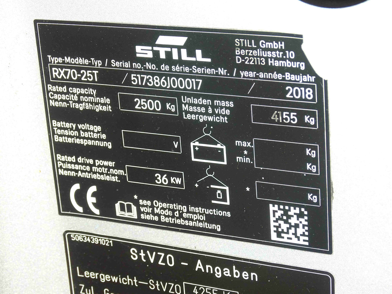 Still RX70-25T - رافعة شوكية: صورة 5 Still RX70-25T - رافعة شوكية: صورة 5