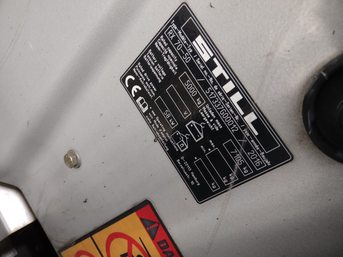 Still RX70-50T - رافعة شوكية: صورة 5 Still RX70-50T - رافعة شوكية: صورة 5