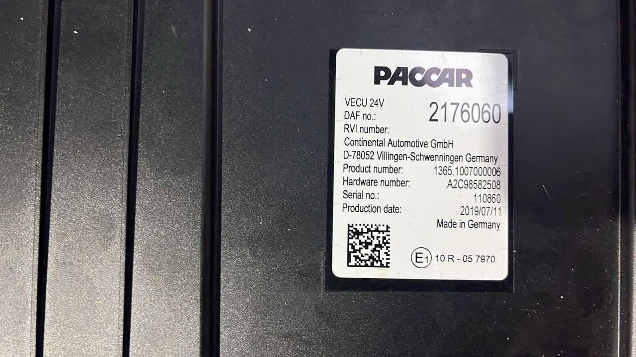 DAF XF CF VECU Control Unit Module 2176060 - وحدة إي سي يو: صورة 4 DAF XF CF VECU Control Unit Module 2176060 - وحدة إي سي يو: صورة 4