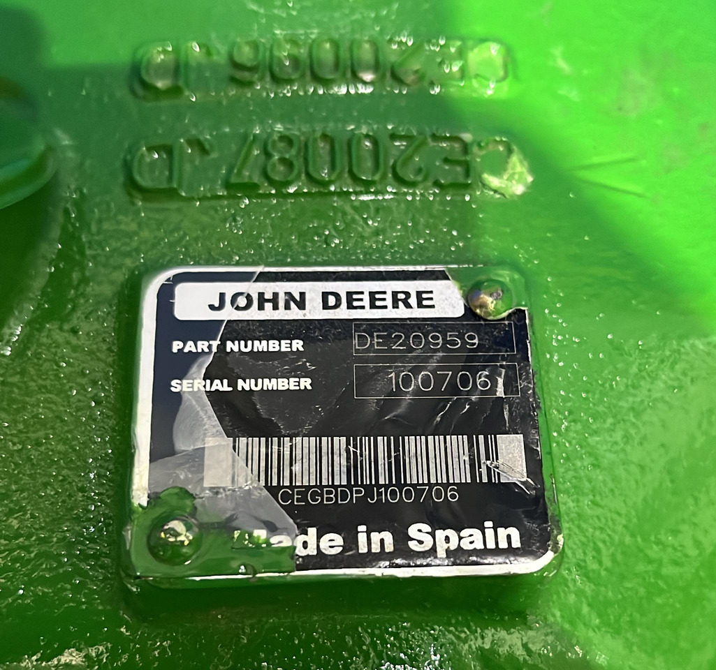 John Deere Gear case Differential DE20959 - علبة التروس و قطع الغيار - آلات زراعية: صورة 4 John Deere Gear case Differential DE20959 - علبة التروس و قطع الغيار - آلات زراعية: صورة 4