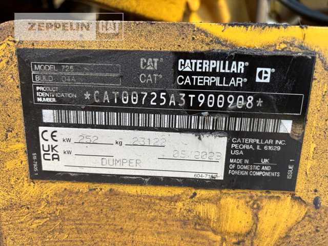 Cat 725-04A - شاحنة مفصلية: صورة 2 Cat 725-04A - شاحنة مفصلية: صورة 2