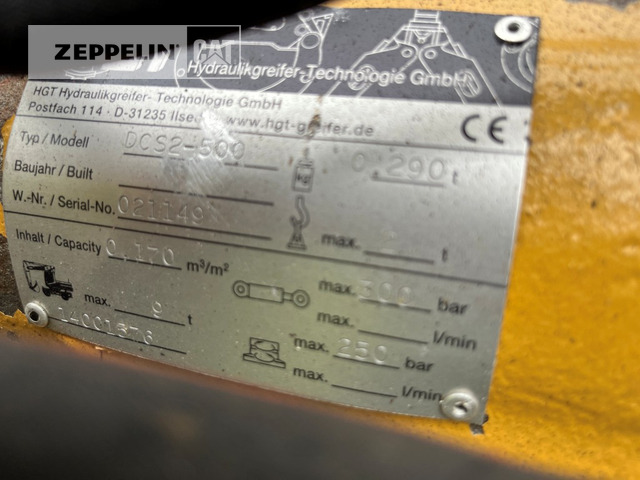 Hydraulik-Greifer-Technologie Greifer ZZ2-400 - مغراف الغراف الصدفي: صورة 4 Hydraulik-Greifer-Technologie Greifer ZZ2-400 - مغراف الغراف الصدفي: صورة 4