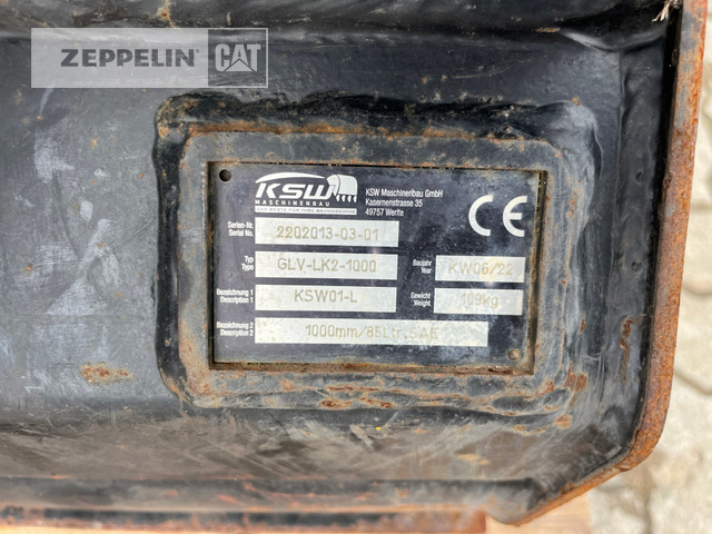 KSW Maschinenbau GmbH GLV1000 MS01 - بكت حفار: صورة 3 KSW Maschinenbau GmbH GLV1000 MS01 - بكت حفار: صورة 3