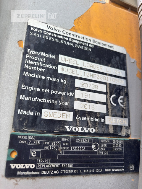 Volvo L110H - اللودر بعجل: صورة 5 Volvo L110H - اللودر بعجل: صورة 5