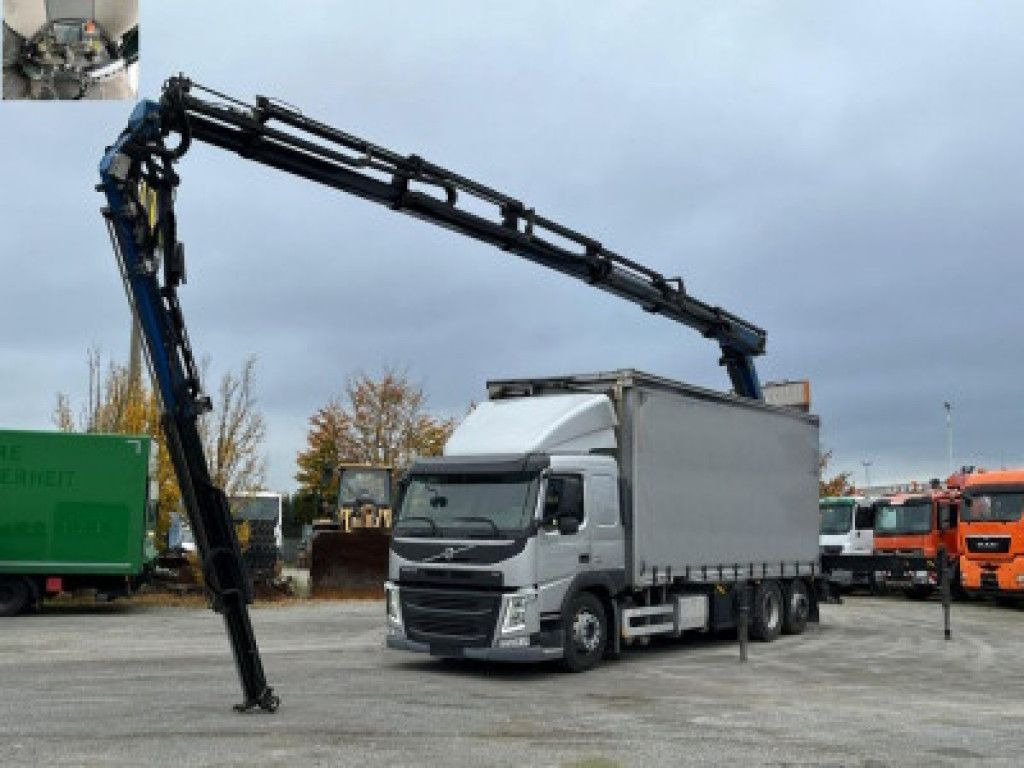 Volvo FM 420 6x2 Pritsche Heckkran 27m/t,Funk,Jib ,E6 - شاحنات مسطحة, شاحنة كرين: صورة 1 Volvo FM 420 6x2 Pritsche Heckkran 27m/t,Funk,Jib ,E6 - شاحنات مسطحة, شاحنة كرين: صورة 1