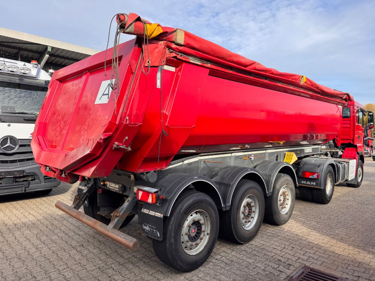 Carnehl CHKS /HH 24m³ HARDOX Stahlmulde Liftachse - نصف مقطورة قلابة: صورة 2 Carnehl CHKS /HH 24m³ HARDOX Stahlmulde Liftachse - نصف مقطورة قلابة: صورة 2