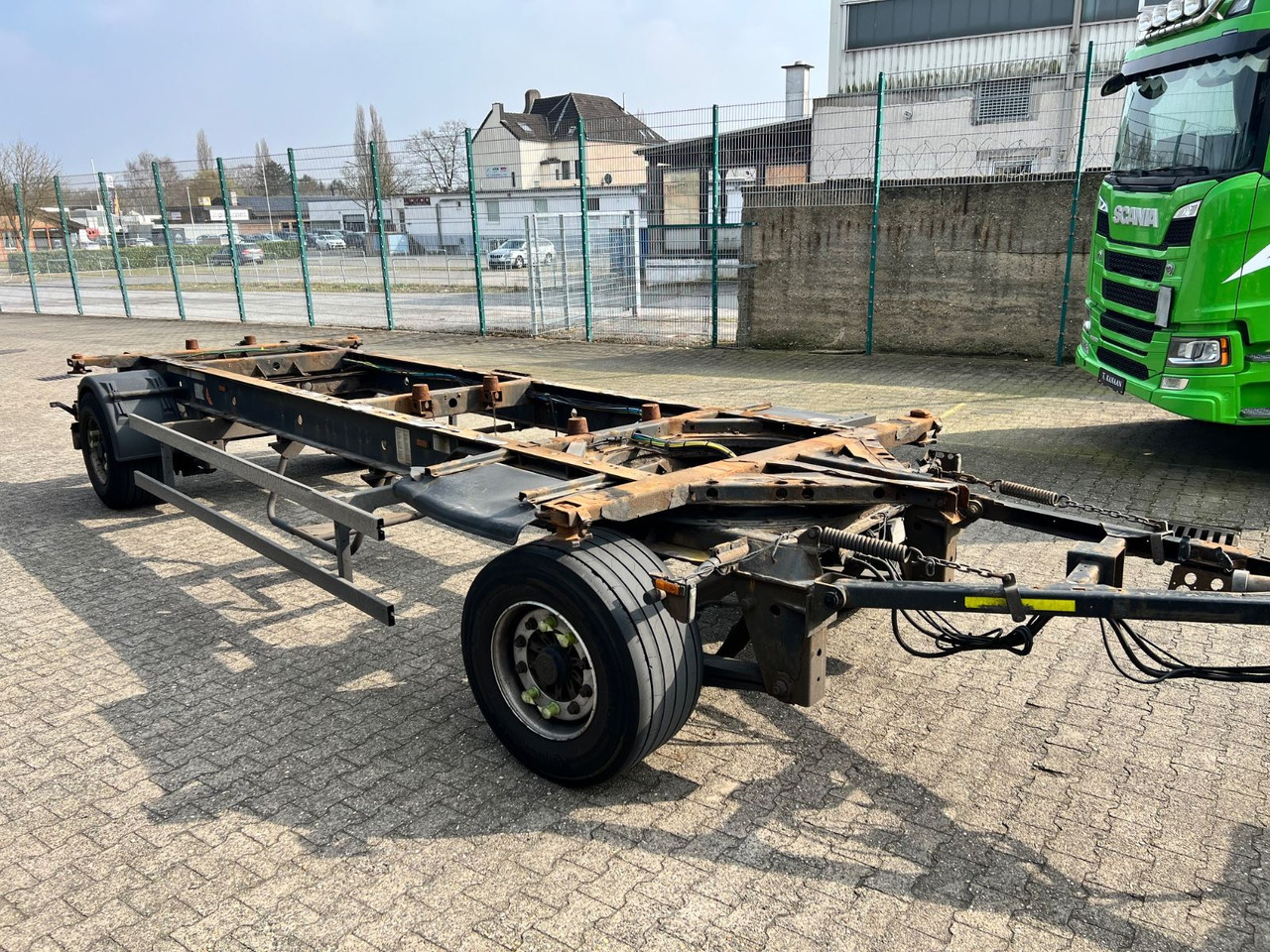 Krone AZ Lafette BDF-DB07L 445/45/19,5 TÜV Jan/26 - ناقل حاوية/ مقطورة بحاوية: صورة 3 Krone AZ Lafette BDF-DB07L 445/45/19,5 TÜV Jan/26 - ناقل حاوية/ مقطورة بحاوية: صورة 3