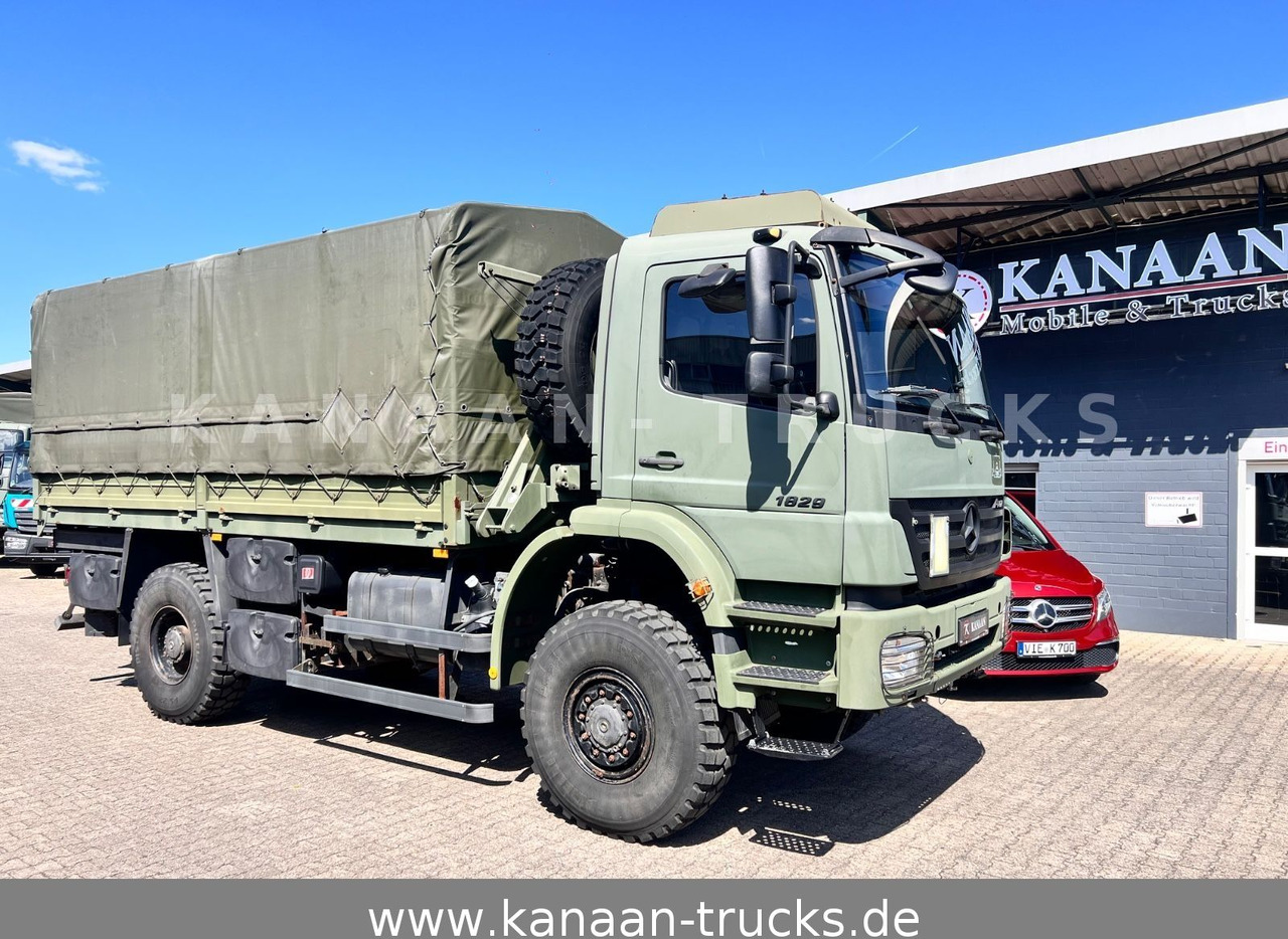Mercedes-Benz 1829 A Axor 4x4 EX- 31 TKM Camper Expedi - شاحنة ذات ستائر جانبية: صورة 1 Mercedes-Benz 1829 A Axor 4x4 EX- 31 TKM Camper Expedi - شاحنة ذات ستائر جانبية: صورة 1